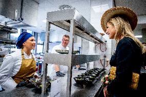 Queen Maxima Visits Hotel Management School Maastricht - Netherlands