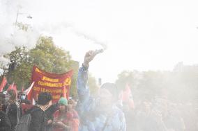 Protest for social justice measures - Paris