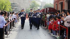 National Flag Raising Ceremony in Shanghai
