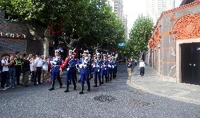 National Flag Raising Ceremony in Shanghai