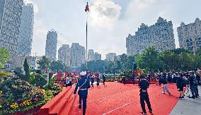 National Flag Raising Ceremony in Shanghai
