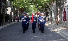 National Flag Raising Ceremony in Shanghai