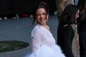 PFW - Rosalia Arrives At Schiaparelli Show