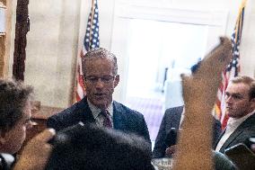 John Thune Meets Reporters Press Conference