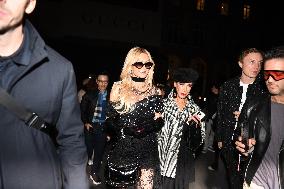 PFW - Paris Hilton Arrives at Palace Coste In Paris