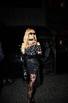 PFW - Paris Hilton Arrives at Palace Coste In Paris