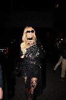 PFW - Paris Hilton Arrives at Palace Coste In Paris