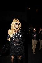 PFW - Paris Hilton Arrives at Palace Coste In Paris