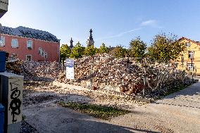 Demolished house