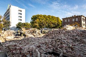 Demolished house