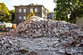 Demolished house