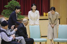 Crown princess visits leprosy sanatorium in western Japan