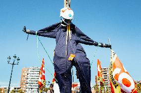 Inter-Union Mobilization in Toulouse - France