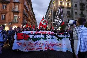 General Strike March for the Global Sumud Flotilla and for Gaza - Italy