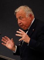 Gerard Larcher At Symposium on The 150th Anniversary of The Republic - Paris