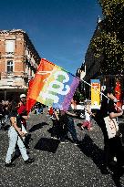Inter-Union Mobilization in Toulouse - France