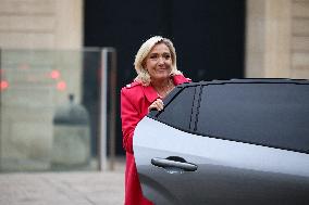 Marine Le Pen Meets PM Lecornu - Paris