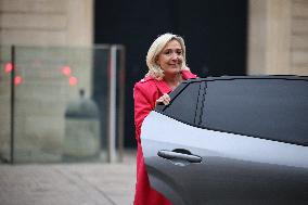 Marine Le Pen Meets PM Lecornu - Paris