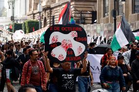 Demonstration Marking The 57th Anniversary Of The Tlatelolco Massacre - Mexico
