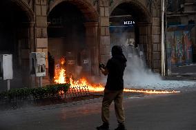 Demonstration Marking The 57th Anniversary Of The Tlatelolco Massacre - Mexico
