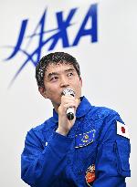 Astronaut Onishi meets press in Tokyo