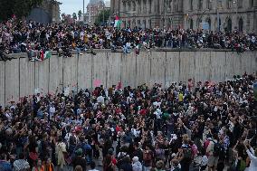 Rally In Barcelona Supports Global Sumud Flotilla - Spain
