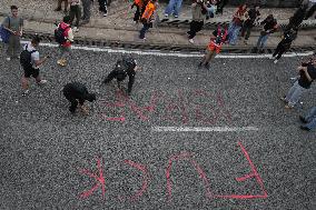 Rally In Barcelona Supports Global Sumud Flotilla - Spain