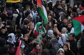 Rally In Barcelona Supports Global Sumud Flotilla - Spain