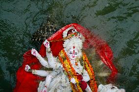 Durga Puja Festival Ends with Immersion of Idols - India