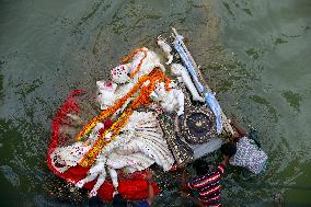 Durga Puja Festival Ends with Immersion of Idols - India
