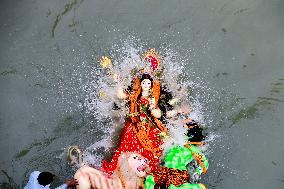 Durga Puja Festival Ends with Immersion of Idols - India