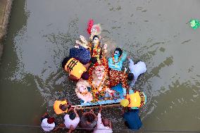 Durga Puja Festival Ends with Immersion of Idols - India