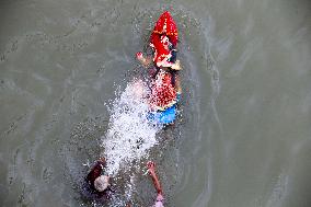 Durga Puja Festival Ends with Immersion of Idols - India