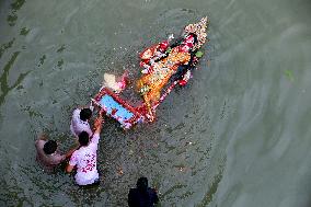 Durga Puja Festival Ends with Immersion of Idols - India