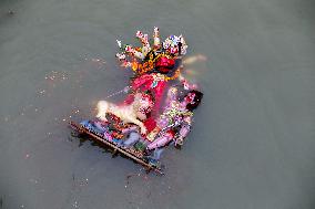 Durga Puja Festival Ends with Immersion of Idols - India