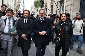 Olivier Faure Meets French Prime Minister In Paris - France