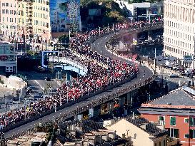 General Strike March for the Global Sumud Flotilla and for Gaza - Italy