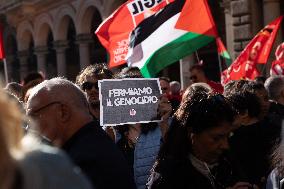 General Strike March for the Global Sumud Flotilla and for Gaza - Italy