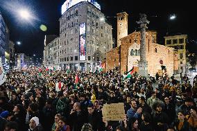 General Strike March for the Global Sumud Flotilla and for Gaza - Italy