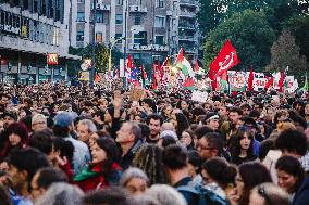 General Strike March for the Global Sumud Flotilla and for Gaza - Italy