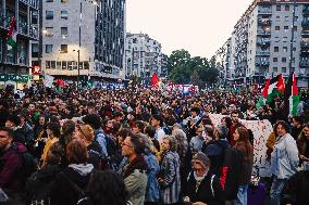 General Strike March for the Global Sumud Flotilla and for Gaza - Italy