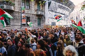 General Strike March for the Global Sumud Flotilla and for Gaza - Italy
