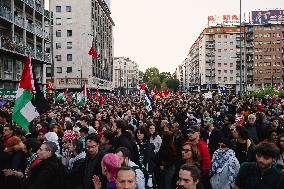 General Strike March for the Global Sumud Flotilla and for Gaza - Italy