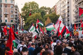 General Strike March for the Global Sumud Flotilla and for Gaza - Italy