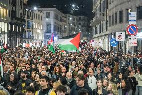 General Strike March for the Global Sumud Flotilla and for Gaza - Italy