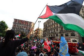 General Strike March for the Global Sumud Flotilla and for Gaza - Italy