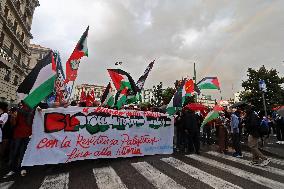 General Strike March for the Global Sumud Flotilla and for Gaza - Italy
