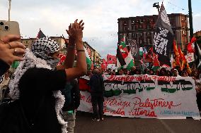 General Strike March for the Global Sumud Flotilla and for Gaza - Italy