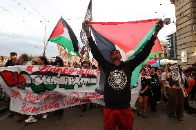 General Strike March for the Global Sumud Flotilla and for Gaza - Italy