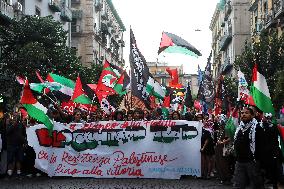General Strike March for the Global Sumud Flotilla and for Gaza - Italy